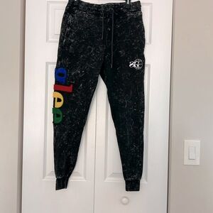 Sniper gang apparel Glee Joggers (Black - Vintage Wash) size small - UNISEX